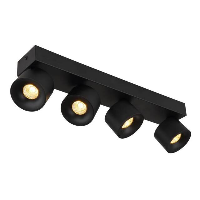 Netlighting Rae Ceiling Spotlight Bar Matt Black 4x LED 3000K - image 1