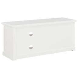 Berkfield Home TV Cabinet White 90x30x40 cm Wood - Size: 90 x 30 x 40 cm - thumbnail 5