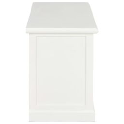 Berkfield Home TV Cabinet White 90x30x40 cm Wood - Size: 90 x 30 x 40 cm - thumbnail 4