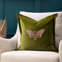 Voyage Maison Luna Animal Oxford Cushion Cover in Khaki - thumbnail 2