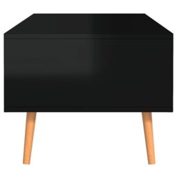 Berkfield Home Coffee Table High Gloss Black 100x49.5x43 cm Engineered Wood - thumbnail 6