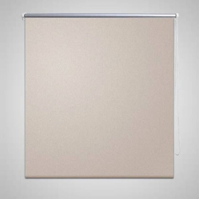 Berkfield Home Roller Blind Blackout 100 x 230 cm Beige - image 1