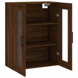 Berkfield Home Wall Mounted Cabinet Brown Oak 69.5x34x90 cm - thumbnail 6