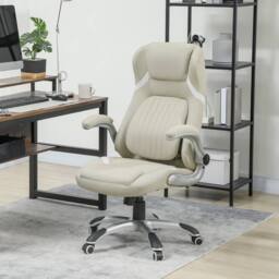STILVORA Beige Office Chair with Adjustable Height & Armrests - thumbnail 2