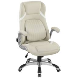 STILVORA Beige Office Chair with Adjustable Height & Armrests - thumbnail 5