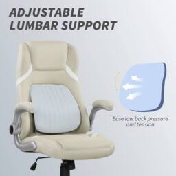 STILVORA Beige Office Chair with Adjustable Height & Armrests - thumbnail 8