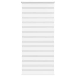 Berkfield Home Elegant Zebra Blind White 95x230 cm Fabric Width 90.9 cm Polyester - thumbnail 2
