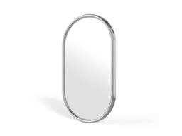 Vente-unique Oval Aluminium Wall Mirror - W. 40 X H. 70 Cm - Chrome - REFLEYA in Silver - thumbnail 5