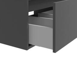 Vente-unique Wall-Hung Vanity Unit - Anthracite Grey - L150 Cm - ISAURE II in Dark Grey - thumbnail 7