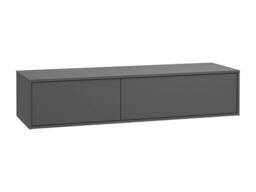 Vente-unique Wall-Hung Vanity Unit - Anthracite Grey - L150 Cm - ISAURE II in Dark Grey - thumbnail 2