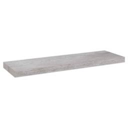 Berkfield Home Durable Floating Wall Shelves 2 pcs Concrete Grey 80x23.5x3.8 cm MDF - thumbnail 4