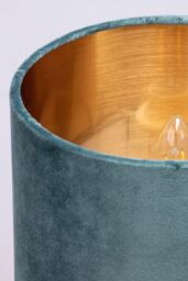 BHS Lighting Velvet Table Lamp in Teal - thumbnail 3