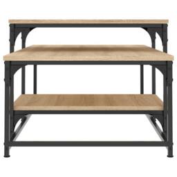 Berkfield Home Coffee Table Sonoma Oak 102x60x45 cm Engineered Wood in Light Tan - Size: 102 x 60 x 45 cm - thumbnail 5