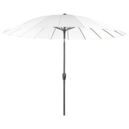 Wyld and Coco Market Garden Parasol 255cm - Light Beige Tilting Crank Aluminium - thumbnail 2