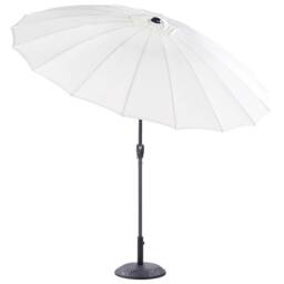 Wyld and Coco Market Garden Parasol 255cm - Light Beige Tilting Crank Aluminium - thumbnail 4