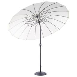Wyld and Coco Market Garden Parasol 255cm - Light Beige Tilting Crank Aluminium - thumbnail 5