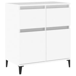 Berkfield Home Sideboard White 60x35x70 cm Engineered Wood - Size: 60 x 35 x 70 cm - thumbnail 3