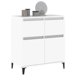 Berkfield Home Sideboard White 60x35x70 cm Engineered Wood - Size: 60 x 35 x 70 cm - thumbnail 4