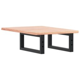 Berkfield Home Basin Shelf Wall Mounted Steel & Solid Wood Oak in Brown - thumbnail 6