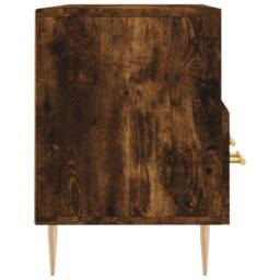Berkfield Home TV Cabinet Smoked Oak 102x36x50 cm Engineered Wood in Brown - Size: 102 x 36 x 50 cm - thumbnail 7
