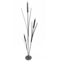 Poppyforge Bullrush Cluster Garden Art - Steel - W43.2 x H121.9 cm - BM/RtR in Black - thumbnail 2