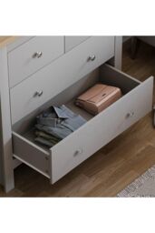 Home Discount Vida Designs Arlington 2+2 Drawer Chest Storage Bedroom Furniture in Grey - thumbnail 5