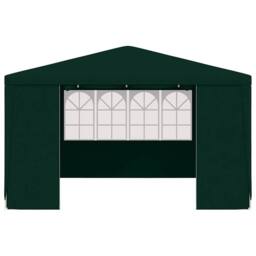 Berkfield Home Professional Party Tent with Side Walls 4x4 m Green 90 g/m? - thumbnail 4