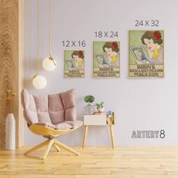 "Artery8 Boons Illustrated Magazine Canvas Wall Art Print Georg van Caspel - Size: W24"" x H32""" - thumbnail 4