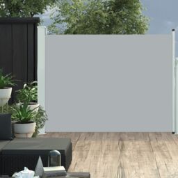 Berkfield Home Patio Retractable Side Awning 140x500 cm Grey - thumbnail 1