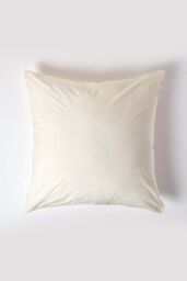 Homescapes Continental Egyptian Cotton Pillowcase 200 TC, 80 x 80 cm in Cream - thumbnail 1
