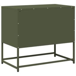 Berkfield Home TV Cabinet Olive Green 68x39x60.5 cm Steel - thumbnail 8