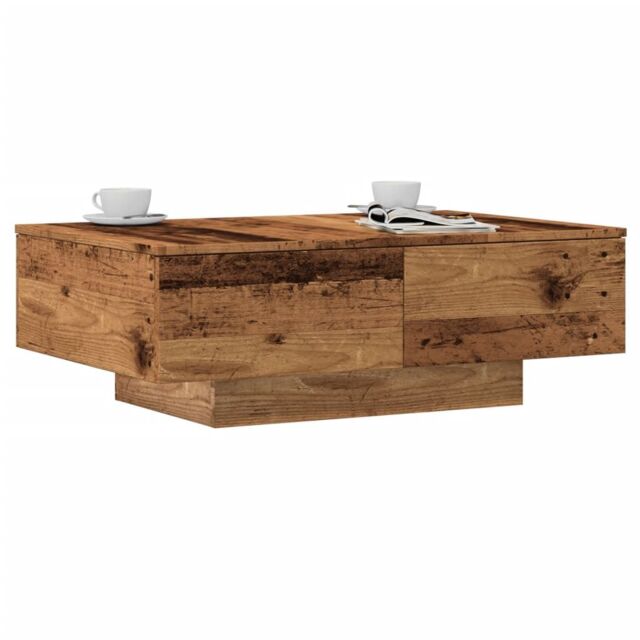 Berkfield Home Coffee Table Old Wood 90x60x31 cm Engineered Wood in Brown - Size: 90 x 60 x 31 cm - image 1