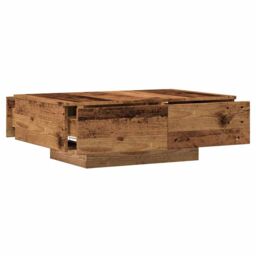 Berkfield Home Coffee Table Old Wood 90x60x31 cm Engineered Wood in Brown - Size: 90 x 60 x 31 cm - thumbnail 7