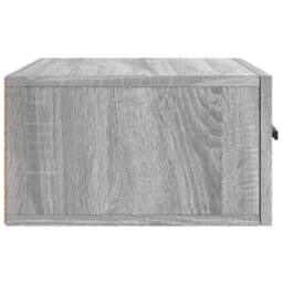 Berkfield Home Decorative Wall-mounted Bedside Cabinet Grey Sonoma 35x35x20 cm - Size: 35 x 35 x 20 cm - thumbnail 7