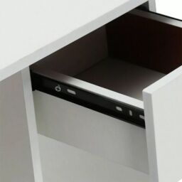 VOGREX Computer Desk H Shaped PC Laptop Gaming Table W/ Book Shelves Bookcase in White - Size: 100 cm x 15 cm - thumbnail 4