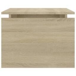 Berkfield Home Modern Coffee Table Sonoma Oak 68x50x38 cm Engineered Wood in Light Brown - Size: 68 x 50 x 38 cm - thumbnail 6