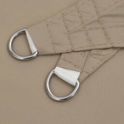 Berkfield Home Sunshade Sail Oxford Fabric Square 3x3 m Taupe - thumbnail 5