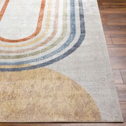 Livabliss Lilian-Washable Multicoloured Grey Modern Living Dining Bedroom Rug in Beige - Size: 160 cm x 215 cm - thumbnail 5