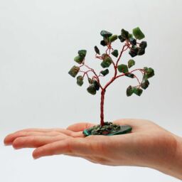 KDMD Gemstone Tree - Green Aventurine on Green Agate Base (35 stones) - thumbnail 4