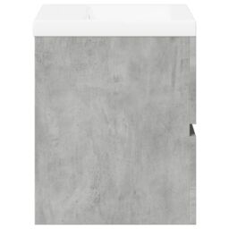 Berkfield Home 2 Piece Bathroom Furniture Set Concrete Grey Engineered Wood - thumbnail 5