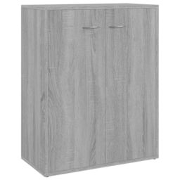 Berkfield Home Sideboard Grey Sonoma 60x30x75 cm Engineered Wood - Size: 60 x 30 x 75 cm - thumbnail 2
