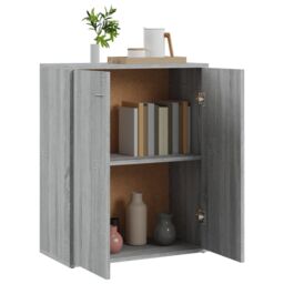 Berkfield Home Sideboard Grey Sonoma 60x30x75 cm Engineered Wood - Size: 60 x 30 x 75 cm - thumbnail 5