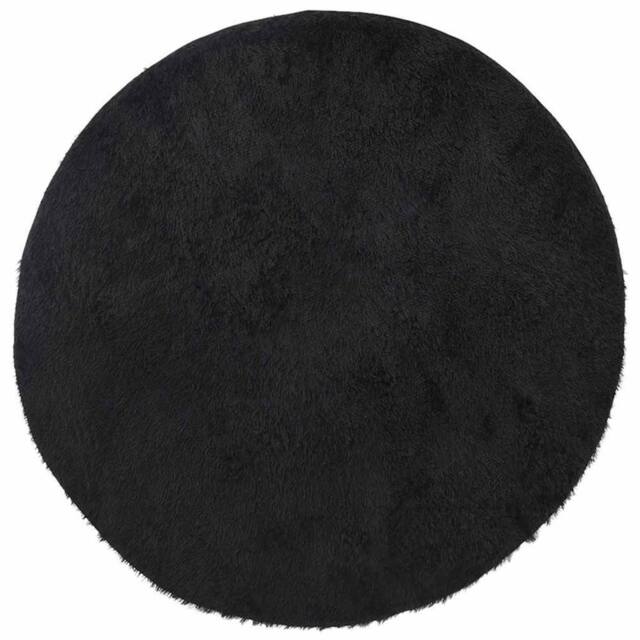 Berkfield Home Shaggy Rug High Pile NAVARRA Black 200x200 cm Polyester - Size: Medium - image 1