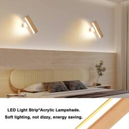 Pheashine Modern Wooden Wall Light 4W 3000K Warm White in Brown - thumbnail 6