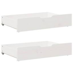 Berkfield Home Bed Frame without Mattress White 90x200 cm Solid Wood Pine - thumbnail 6