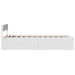 Berkfield Home Bed Frame without Mattress White 90x200 cm Solid Wood Pine - thumbnail 7