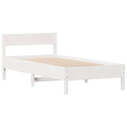 Berkfield Home Bed Frame without Mattress White 90x200 cm Solid Wood Pine - thumbnail 5
