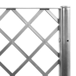 Berkfield Home Garden Planter with Trellis Light Grey 80x40x142 cm PP - Size: 80 x 40 x 142 cm - thumbnail 7