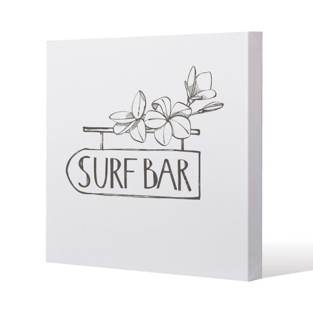Benjamin Tate Design Surf Bar (Canvas Print) / 77 x 77 x 4cm in Natural - Size: 77 x 77 x 4 cm - image 1