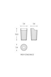 Cosmic Toothbrush Holder, Bathroom Tumbler, Avenir Collection in Light Sand - thumbnail 7